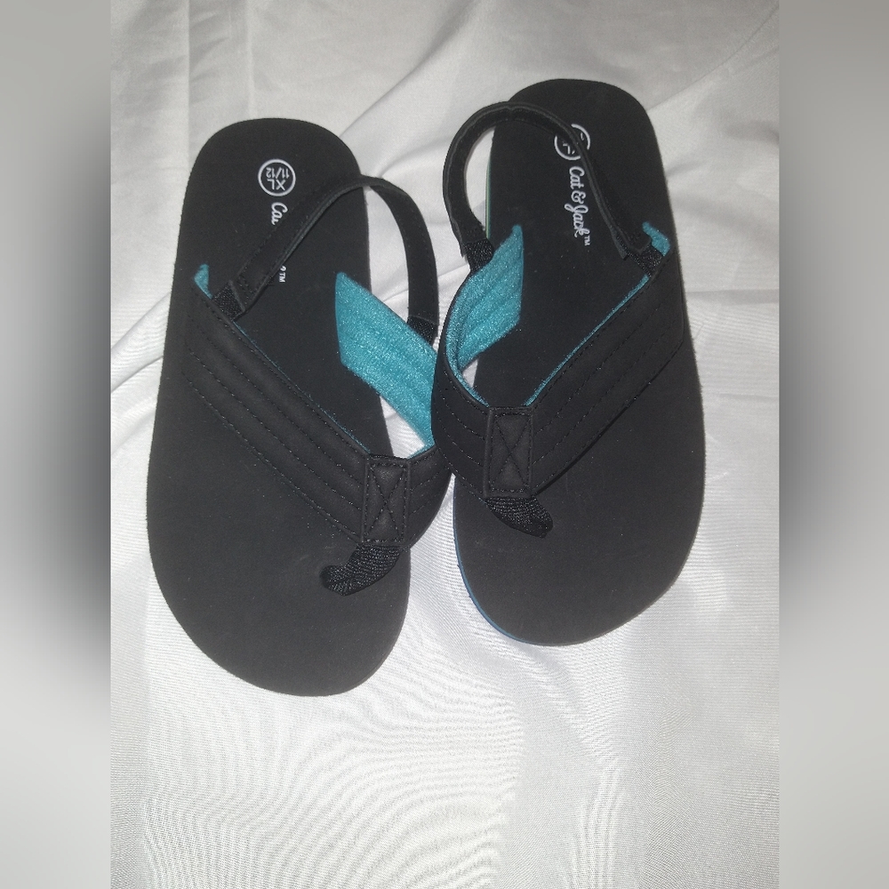 Boys flip flops/ Beach Attire/ Sandals/ Kids Clothes /Little Boy Size 11/12